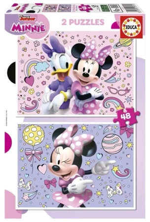 Puzzle 2x48 Myszka Minnie - Educa
