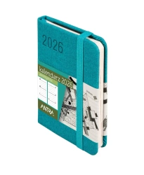 Kalendarz 2026 A7 Awangarda TDW turkusowy - Antra