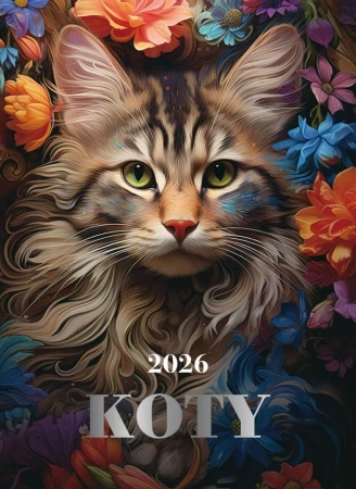 Kalendarz 2026 wieloplanszowy 24x34cm AI Koty - Artsezon