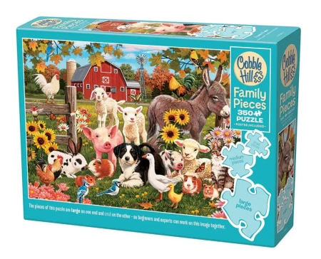 Puzzle 350 Zwierzęta z farmy 113630 - Cobble Hill