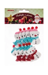 Naklejki z pianki bałwanki 10szt - Brewis