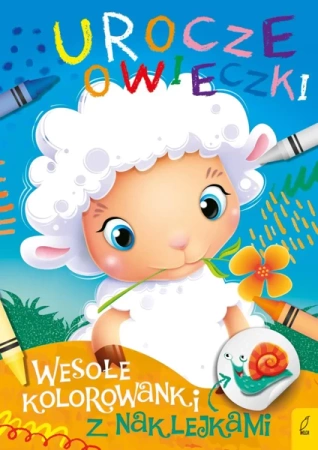 Urocze owieczki. Wesołe kolorowanki z naklejkami - Opracowanie zbiorowe