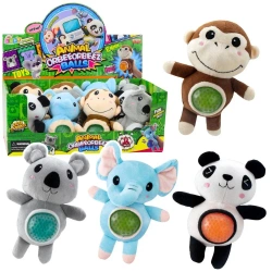 Maskotka do ściskania brzuszek z kulkami MIX - Leantoys