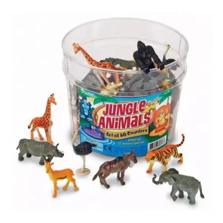 Figurki do nauki liczenia, Zwierzęta z Dżungli - Learning Resources
