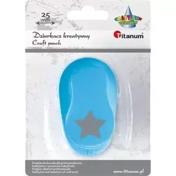 Dziurkacz z motywem 25mm gwiazda - Titanum