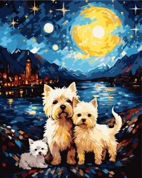Malowanie po numerach 40x50 Pieski - Koh-I-Noor