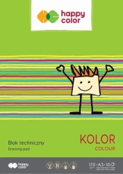 Blok techniczny kolor A3/10K 170g HAPPY COLOR - GDD