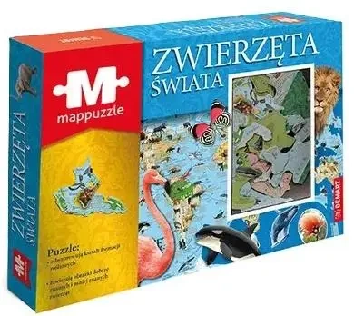 Mappuzzle - Zwierzęta świata - PRACA ZBIOROWA