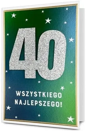 Karnet B6 Urodziny 40 - Pan Dragon
