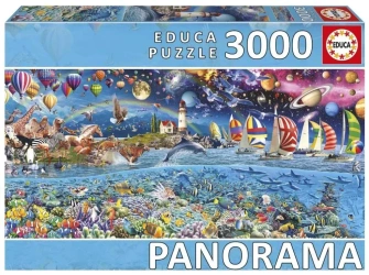 Puzzle 3000 Życie panorama - Educa