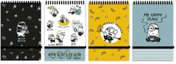 Kołonotes A6/96K kratka Minionki (10szt) - Beniamin