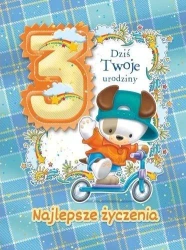 Kartka okolicznościowa Urodziny 3 MF03 - Trend