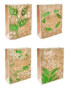 Torebka prezentowa S Boże Narodzenie platera mix