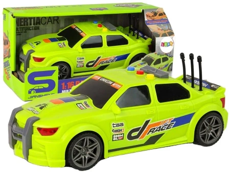 Wyścigówka 1:16 z dźwiękiem zielona - Leantoys