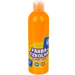 Farba szkolna naturalna tempera Astra 250 ml fluorescencyjna pomarańczowa - ASTRA art-pap