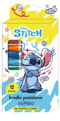 Kredki pastelowe Jumbo 12 kolorów Stitch - Beniamin