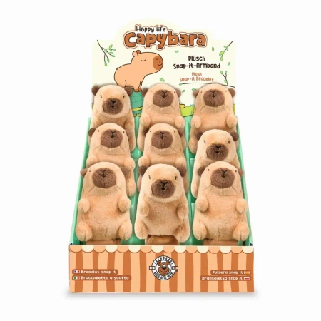 Bransoletka pluszowa Kapibara Snap-it - TRENDHAUS
