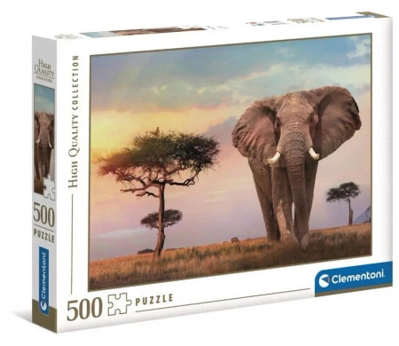 Puzzle 500 HQ African Sunset - Clementoni
