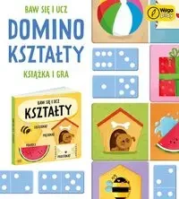 Baw się i ucz Domino Kształty Gra i książka - Wilga Play