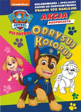 Psi Patrol. Odrysuj koloruj. Cztery łapy w akcji! - opracowanie zbiorowe