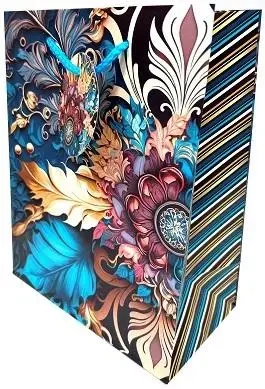 Torebka ozdobna matowa 18x23x10cm vintage GB23127 - Fresh
