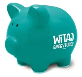 Skarbonka Pastel-Witaj emeryturo - Pan Dragon