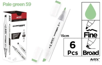 Marker Chromax z 2 końcówk. pale green 59 (6szt) - Artix