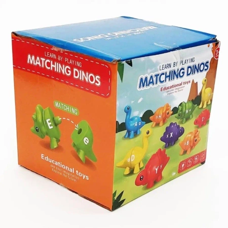 Gra Montessori: Dinozaury Literki 26el - Madej