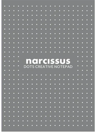 Blok A4/60K Narcisuss kropki szary (6szt) - Narcissus