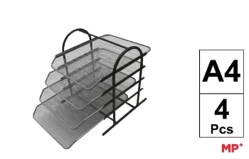Półka na dokumenty metalowa 4 szuflady - MP Main Paper