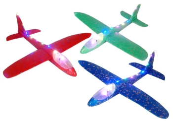 Samolot styropianowy 48cm światło MIX - SWEDE
