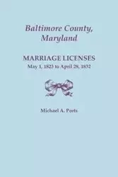 Baltimore County, Maryland, Marriage Licenses - Michael A. Ports