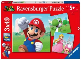 Puzzle dla dzieci 3x49 Super Mario - Ravensburger