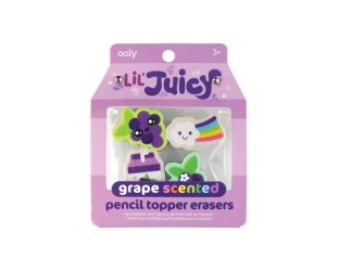 Gumki na ołówek pachnące owocami Winogrona 4szt - ooly