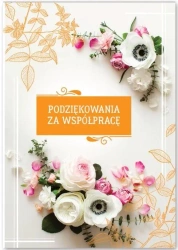 Karnet Podziękowania za współpracę - Trend