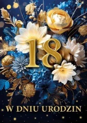 Karnet B6 3D Urodziny 18 - Armin Style