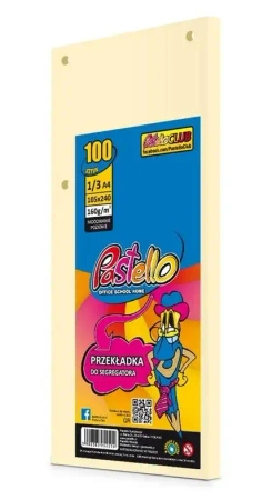Przekładka do segregatora 1/3 A4 100K IT100 beż - Alfa Pastello