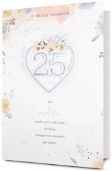 Karnet B6 Rocznica ślubu 25 - Pan Dragon