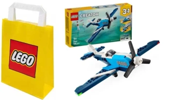 2W1 LEGO(R) CREATOR 31160 STATEK POWIETRZNY: SAMOLOT+TORBA