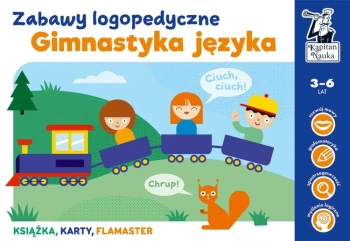 Kapitan Nauka. Gimnastyka języka. Zabawy logopedyc - Monika Sobkowiak, Maciej Łazowski
