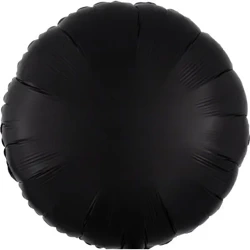 Balon foliowy Lustre Black okrągły 43cm - Amscan