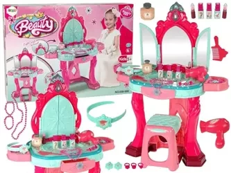Toaletka z lustrem różowa - Leantoys