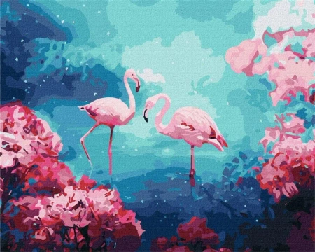 Malowanie po numerach - Magiczne jezioro 40x50cm - Ideyka