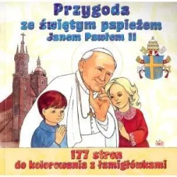 Kolorowanka. Przygoda ze świętym papieżem - Praca zbiorowa