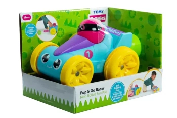 Toomies piłeczkowa wyścigówka nieb Pop&Go TOMY