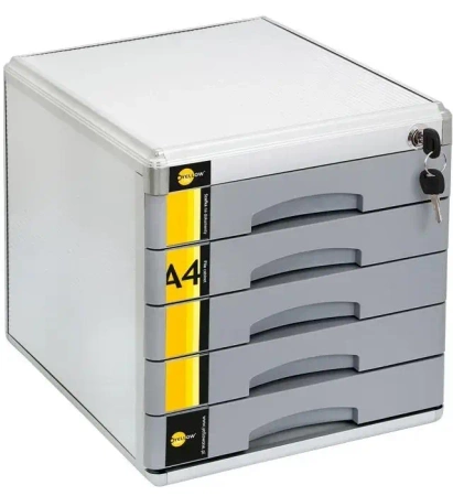 Szafka na dokumenty 5 szufl. metalowa YELLOW ONE