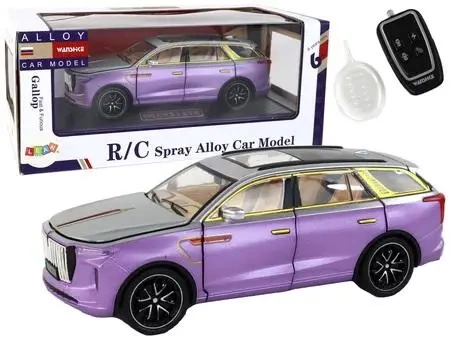 Osobówka zdalnie sterowanea 1:24 fioletowa - Leantoys