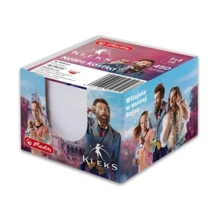 Notes kostka 8x8cm 450K biały - HERLITZ