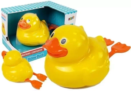 Kaczka do kąpieli na baterie 18cm - Leantoys