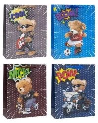 Torebka ozdobna 18x23x8cm mix ROZETTE